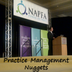Valuable nuggets of practice management and marketing advice
